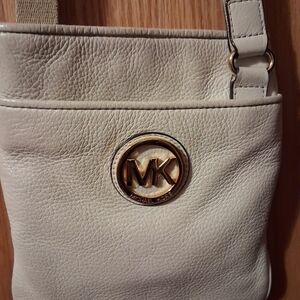 Michael Kors Beige Crossbody Small Shoulder Bag Womens Off White Creme
